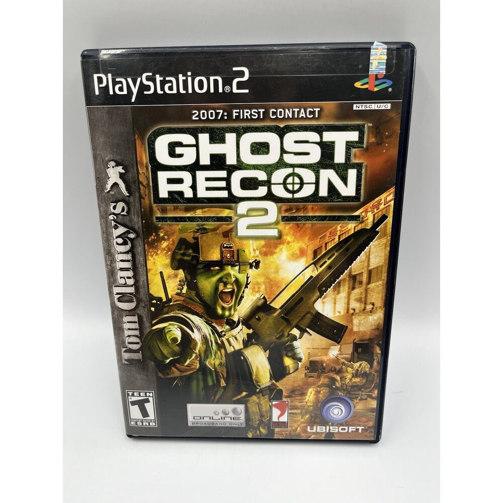 Tom Clancy's Ghost Recon 2 First Contact PS2 Complete CIB Ships Free !!